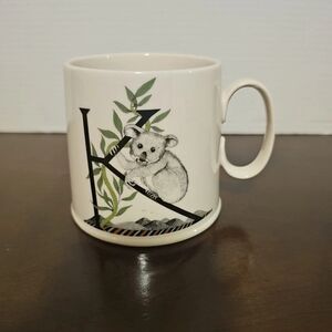 Anthropologie Florence Balducci K Koala Monogram 16oz Coffee Mug